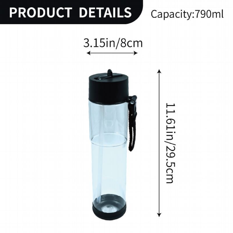 790ml Leak-Proof Plastic Sports Water Bottle factory