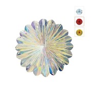 12.2in 31cm Addurn Parti Crog Fan Plastig Holograffig iridescent