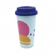 Cwpan Coffi Plastig Teithio Ailddefnyddiadwy 473ml gyda Chaead
