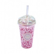 Tymbl Plastig 790ml gyda Chaead Gwellt a Iâ